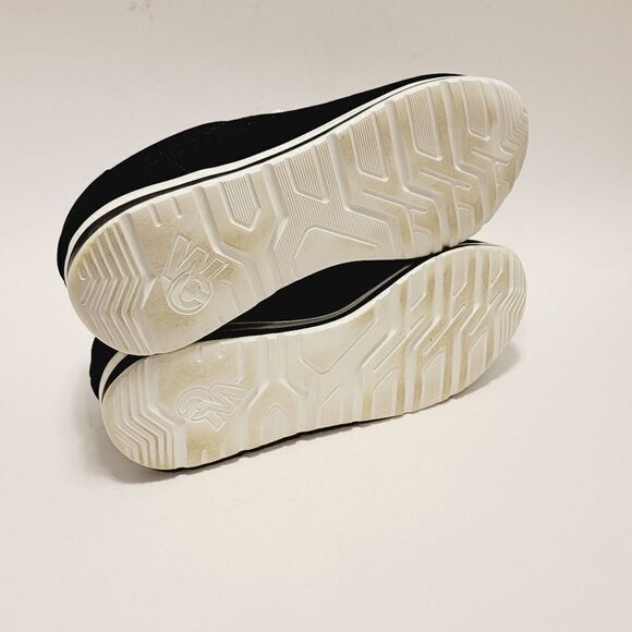 Walking Cradles Black White Suede Destin Lace Up Comfort Sneaker Size 7.5 - Picture 5 of 8